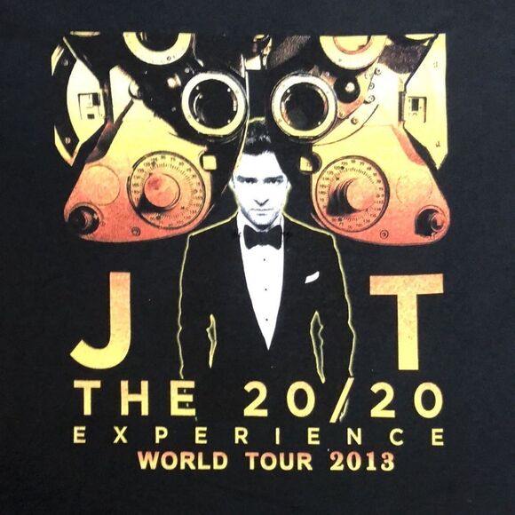 Justin Timberlake Concert T-Shirt | The 20/20 Experience World Tour 2013 - Picture 4 of 8